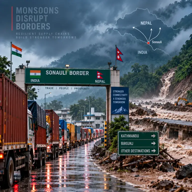 Nepal floods disrupt India trade