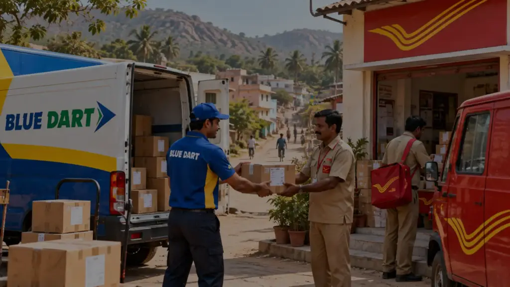 Blue Dart India Post partnership