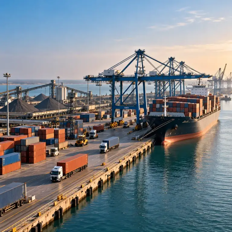 Deendayal Port cargo throughput