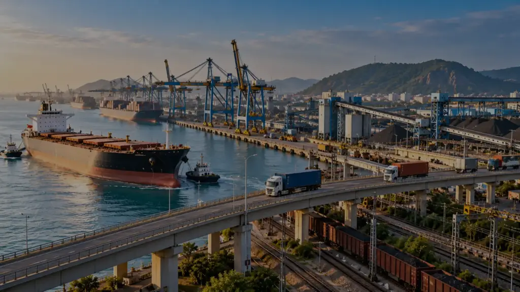 Visakhapatnam Port cargo