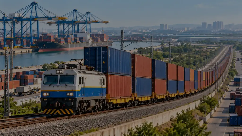 DP World double-stack rail services